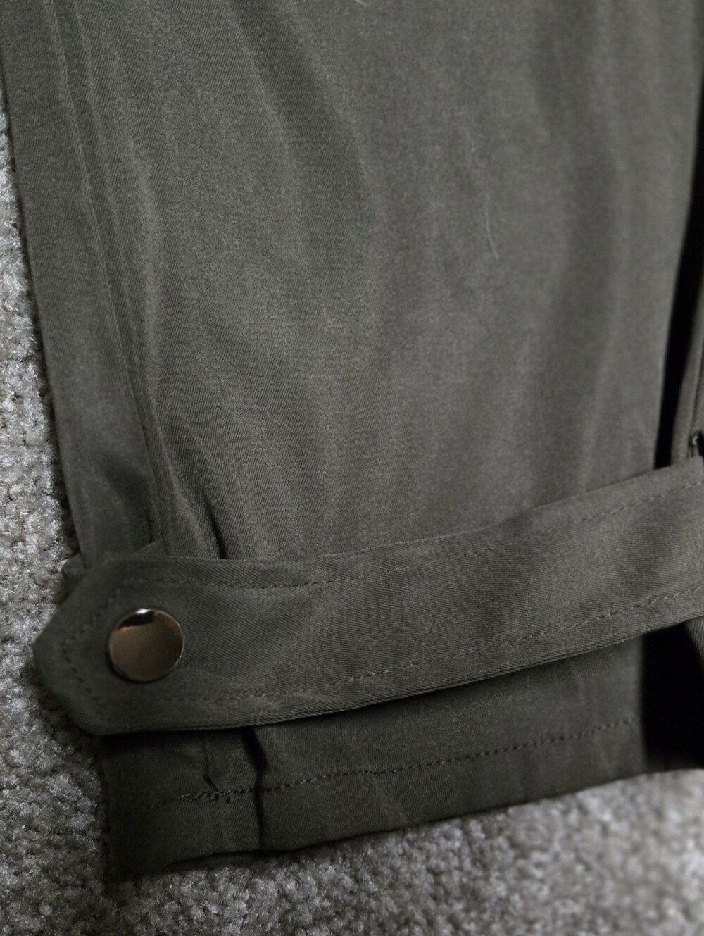 Women's Casual Tapered Pants in Black and Olive M - Picture 4 of 6